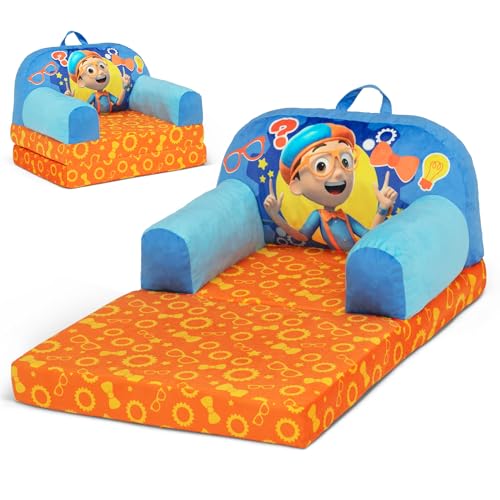 Delta Children - Blippi Cozee Buddy Flip-Out Kids Chair Blue