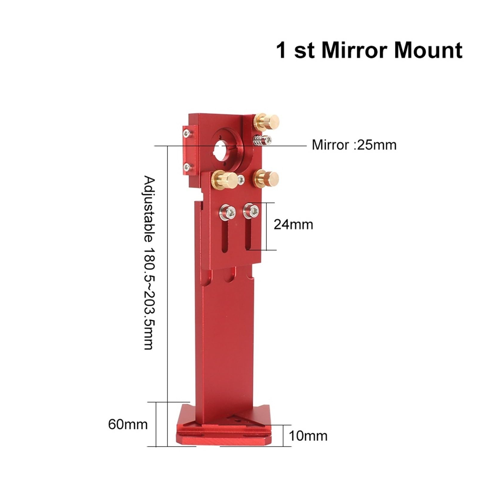 CO2 E Series Red Laser Head First Mirror Mount Dia. 25mm Reflective Mirror 25mm Integrative Mount Lase Cutting Machine