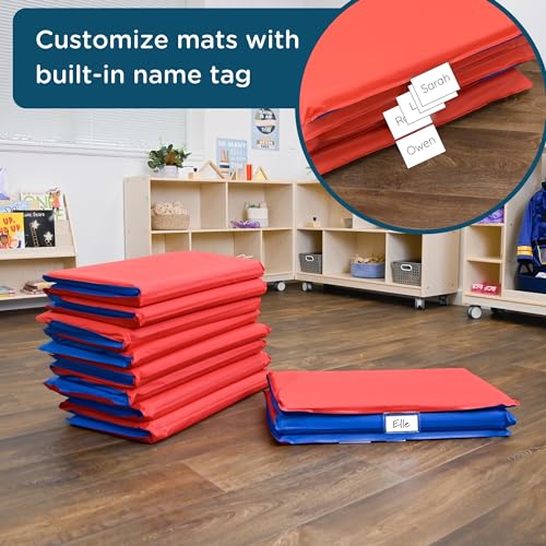 Children'S Factory CF400-525RB Children’S Factory 1 Inch Thick Rest Mats For Preschool, 4-Section Nap Mats thumb #4