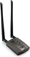 Vista 1 de Alfa Long-Range Dual-Band AC1200 Wireless USB 3.0 Type-C Wi-Fi Adapter w/2x 5dBi External Antennas – 2.4GHz 300Mbps/5GHz 867Mbps – 802.11ac & A, B