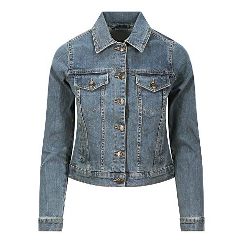 Women's Olivia Denim Jacket SD065- Ladies Long Sleeve Blue Jacket