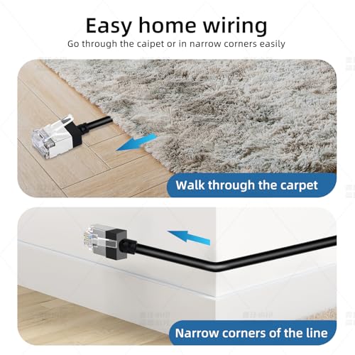 Dutevolns Cat6a 極細LANケーブル 1m