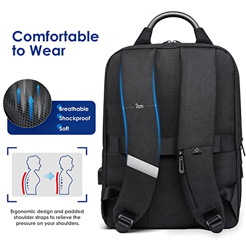HYZUO Zaino per PC Portatili 14 Pollici con Porta