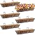 Geetery 6 Pack Window Railing Planter 30 Inch Deck Black Metal Hanging Flower Planter Basket Window Boxes Railing Planter Basket with Coconut Liner for Patio Fence Porch Balcony