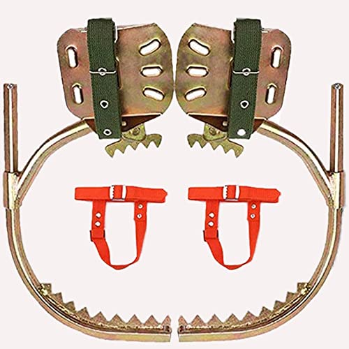Juego de picos de escalada de árboles con cinturón de seguridad, cuerda ajustable, cinturón de rescate para supervivencia en la selva y caza