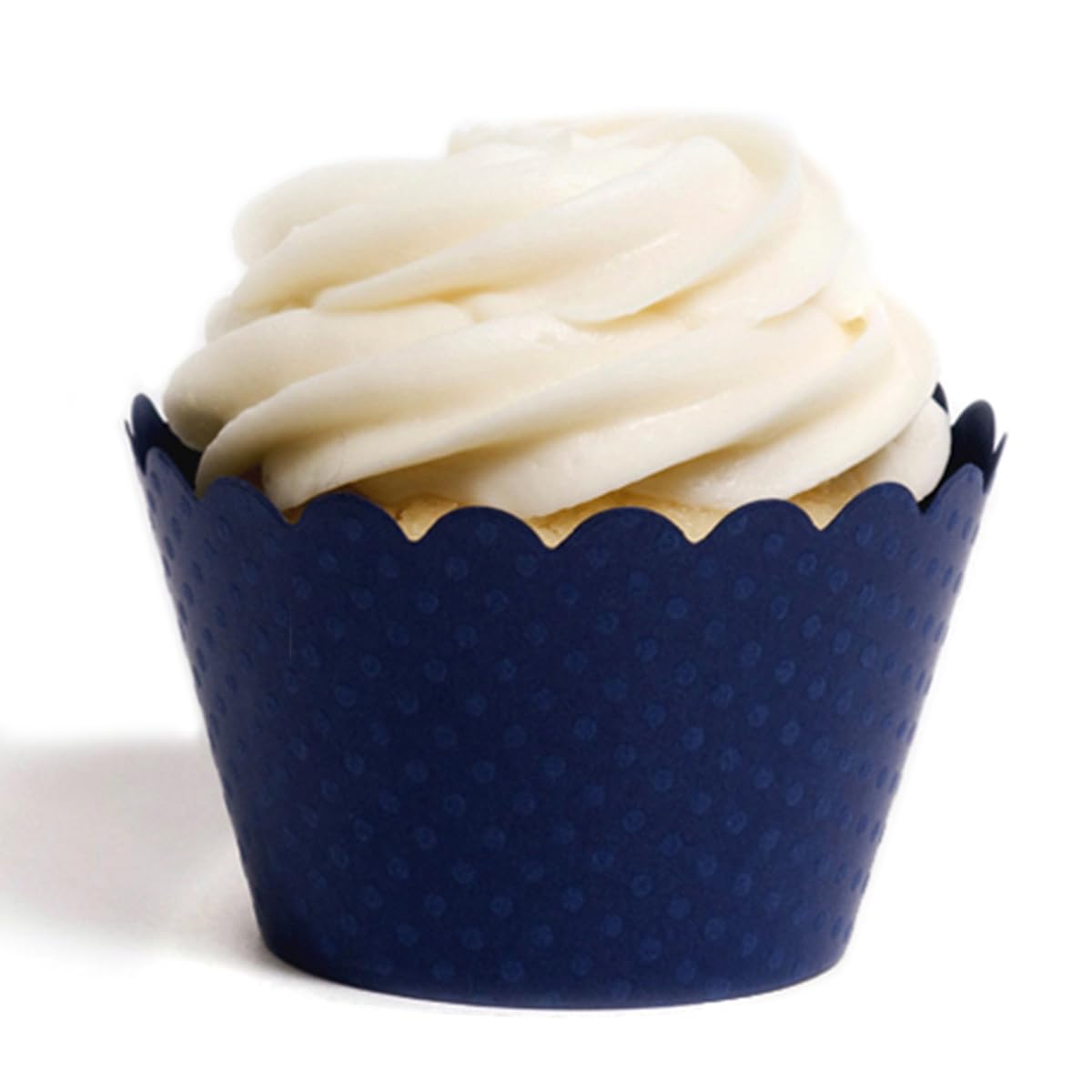 Dress My Cupcake Standard Navy Blue Cupcake Wrappers, Set of 100