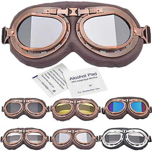 オートバイゴーグル レトロゴーグル スポーツゴーグル 折りたたみ式 防風 防塵 紫外線防止 保護メガネ PCレンズ PUフレーム UVカット 耐衝撃 曇り止 多目的利用 パンクゴーグル 登山 スキー バイク サイクリング アウトドアスポーツに スノーボード