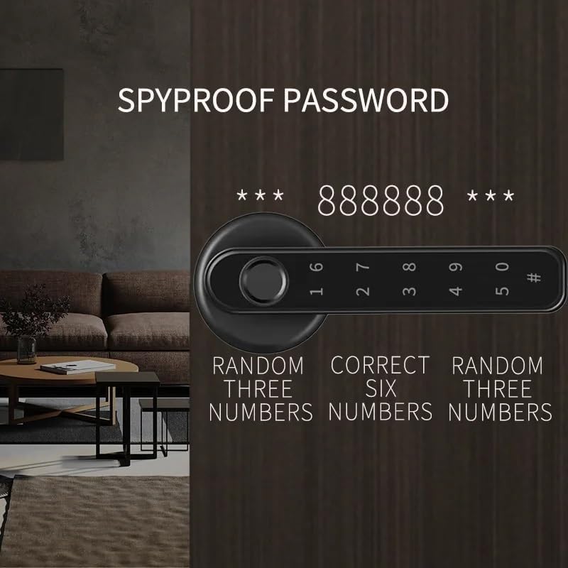 スマートロックフィンガープリントパスワードロック電気バイオメトリクスコード番号シングルラッチドアロック Octopus feet