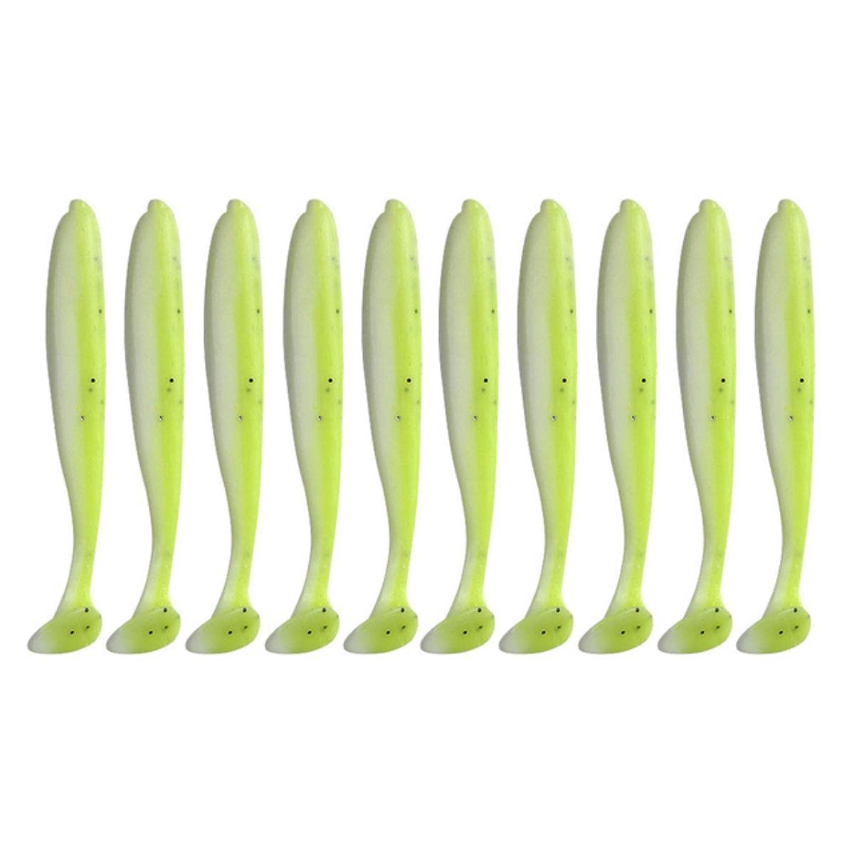 50 Pcs/Lot 7cm 10cm Leurre Doux Shad Wobbler Appât en Silicone Ver De Mer Streamer Silicone Leurre Spinnerbait Accessoires-50 pcs, Chine, 50 pcs 10 cm