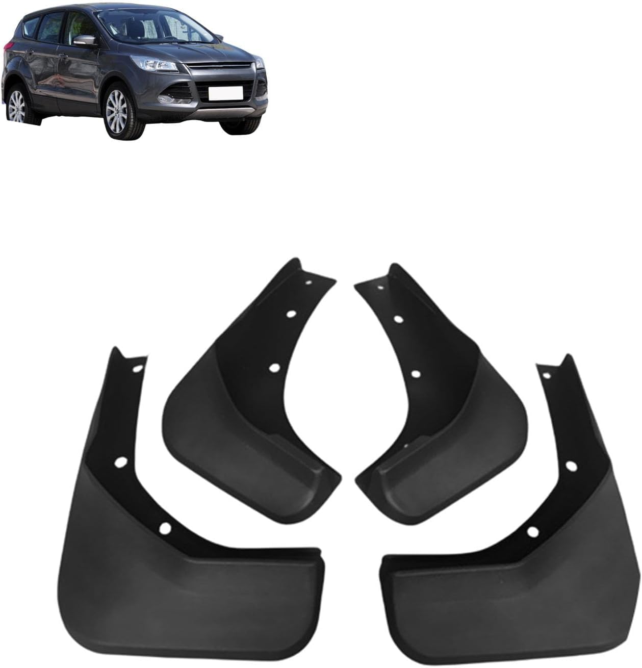 liufangfc 4PCS Heavy Duty Rubber Mud Flaps for Ford Kuga/Escape 2013-2019