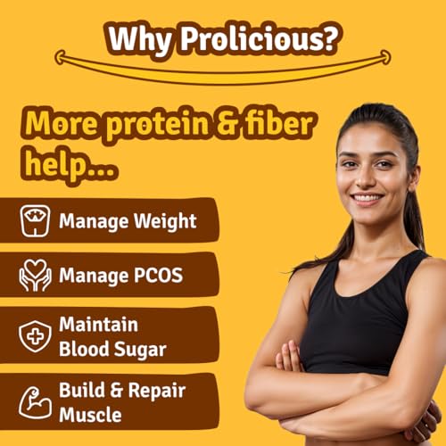 Image of Prolicious High Protein High Fiber Jeera Ajwain Chips | No Plam Oil | Low Salt | Ideal for weightloss & PCOS | Healthy Snack | 50g each, Pack of 3