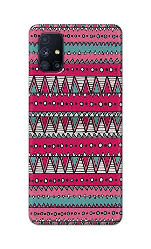 Image of Printed Hard Back Cover Case for Samsung Galaxy M51 Back Cover (Geometric Vintage Pattern) -1803