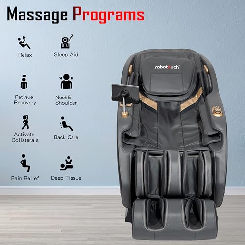 Image of RoboTouch EcoZen Zero Gravity Full Body Electric Massage Chair (Black)