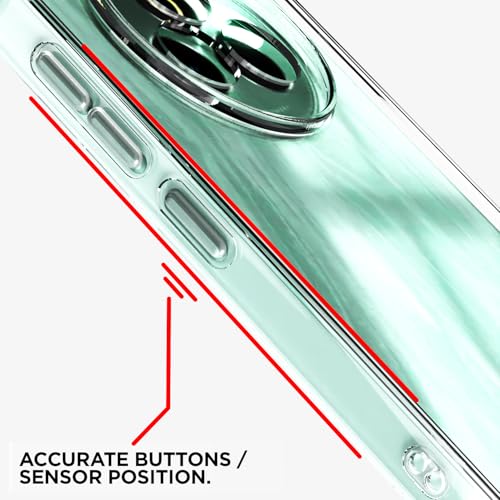 Image of Amazon Basics Back Cover for Realme P3 Pro 5G PC + TPU Clear Transparent Raised Edges Shockproof Protective Phone Bumper Case(Transparent)