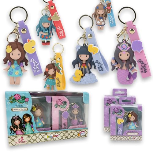 #sbabam Funny Box Santoro Gorjuss Key Ring, 2 Llaveros de Colores...