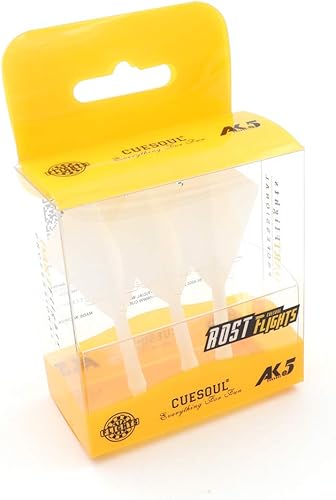 Miniatura 7 de CUESOUL ROST - Eje de dardos y vuelos integrados medianos, forma de diamante, juego de 3