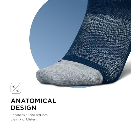 Image of Feetures Elite Light Cushion Mini Crew Sock - Sport Sock with Targeted Compression
