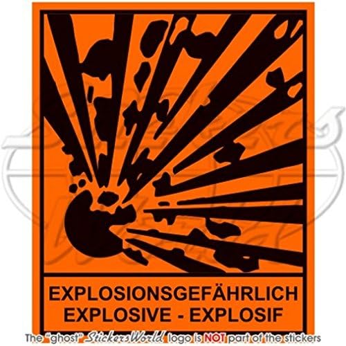 Explosive explosionsgefährlich explosif Panneau d'avertissement de ...