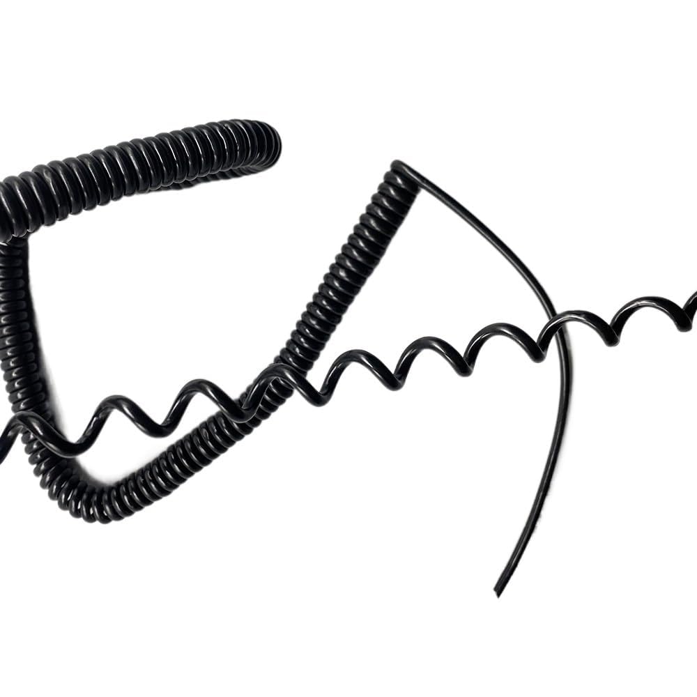 Sprężynowy kabel spiralny Kabel spiralny 8 żył Standardowa wtyczka Wytrzymałość Sprężynowy przewód zasilający Wielordzeniowy Elastyczny drut sprężynowy Zwijana cewka(Stretch 2.5 Meters)