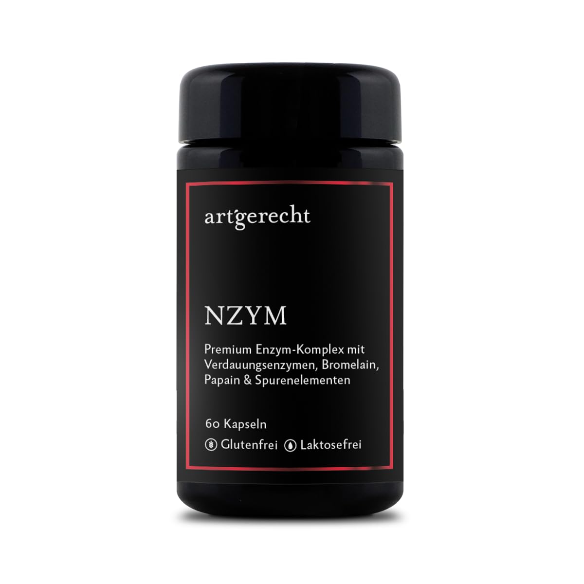NZYM Verdauungsenzyme Komplex – 60 Kapseln | 16 Enzyme + Zink | Fermentiert, vegan & frei von Zusatzstoffen | Unterstützt Verdauung & Nährstoffaufnahme