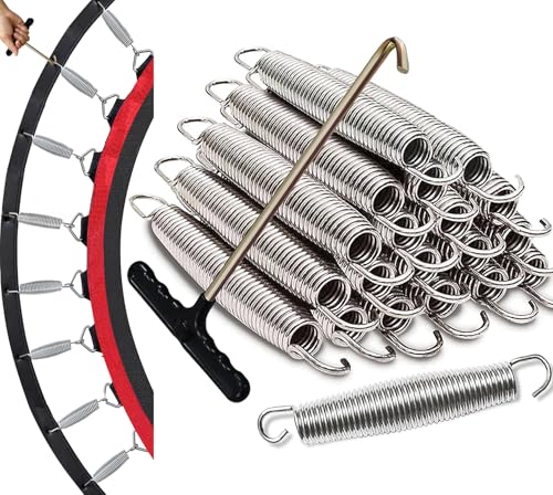 Eurmax USA 20-Pack Trampoline Springs, Premium Galvanized Stainless Steel Replacement Springs with...