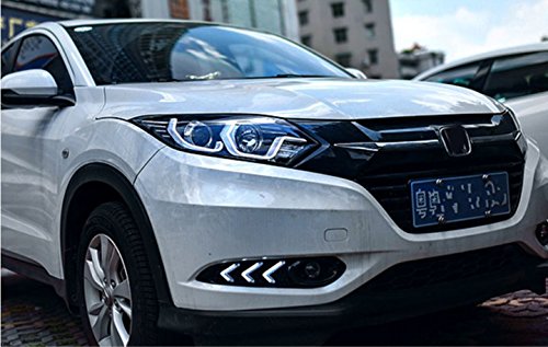 GOWE Car Styling For honda HRV headlights For VEZEL HRV LED head lamp Angel eye led DRL front light Bi-Xenon Lens xenon HID Color Temperature:5000K;Wattage:35K