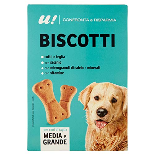 U! Confronta e Risparmia Biscotti Cane Media Taglia, 500g