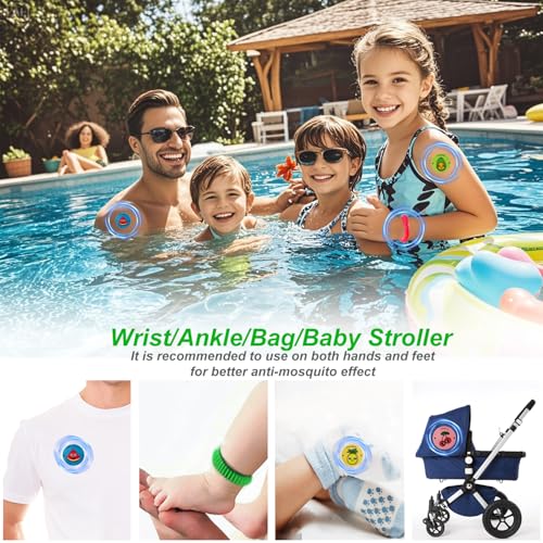 240pcs mosquito patches stickers individually wrapped natural plant based mosquito stickers for kids adult outdoor hiking camping travel