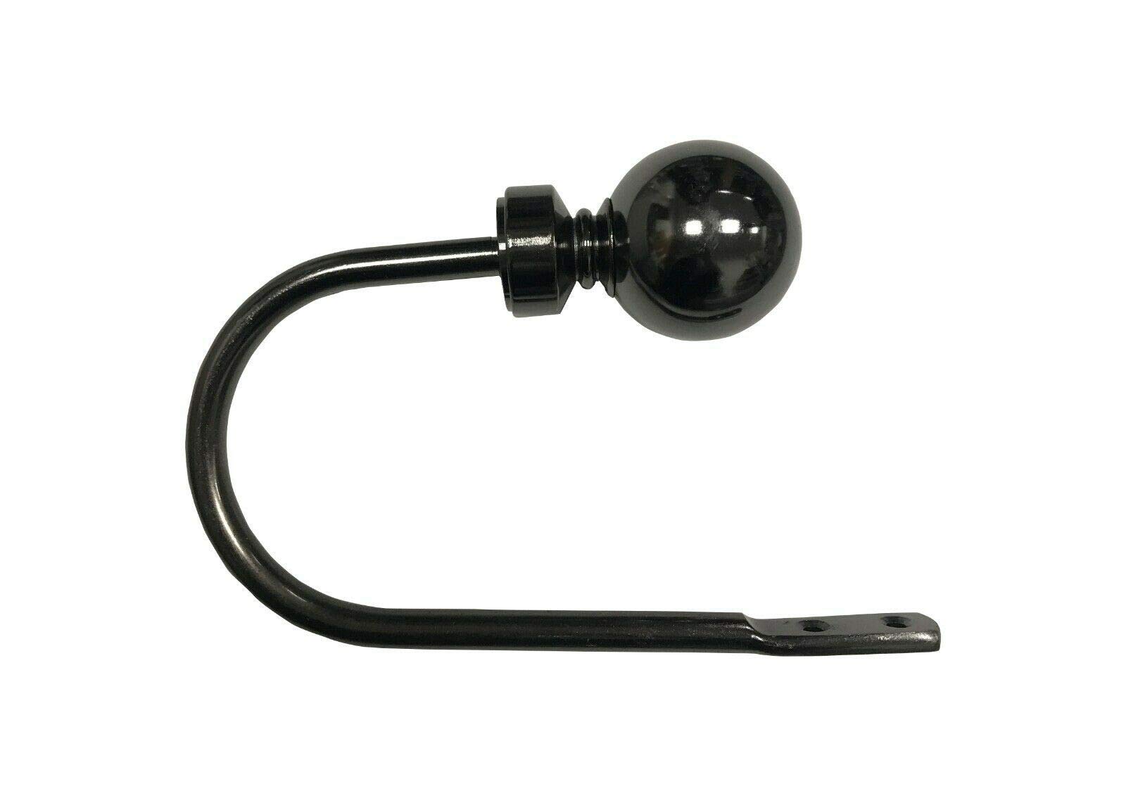 Kestrel Black Kestral Curtain Holdbacks Pair Tiebacks Different Sizes & Styles Premium Quality, Sapphire Ball