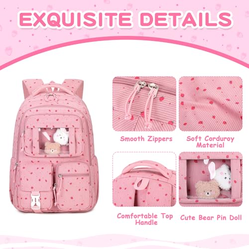 Image of PIG PIG GIRL Kids Backpack for Girls School Bags for Middle School Students Book Bag for Elementary Primary School