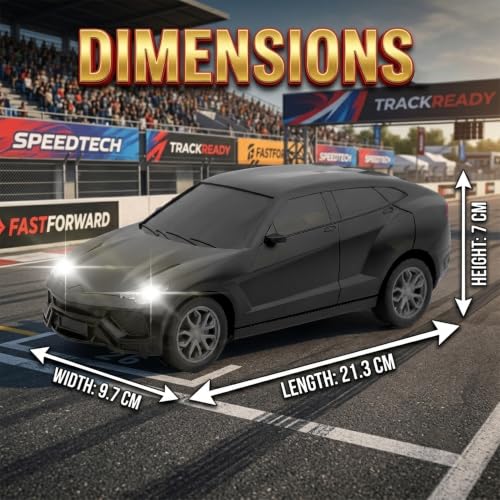 Image of Gooyo GY-448JM Rechargeable Remote Control Car Toy | Black Color, Power Source: Lithium Rechargeable Battery for Car (Included) & 2xAA Battery for Remote Controller (Not Included)