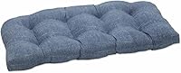 Vista 26 de Pillow Perfect Tory Solid Indoor/Outdoor Wicker Patio Sofa/Swing Cushion Tufted, Weather and Fade Resistant, 18" x 48", Green