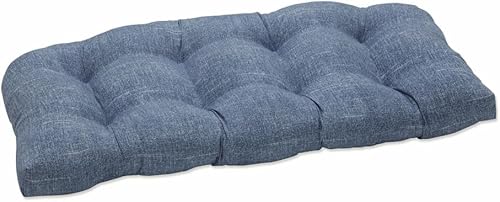 Vista 26 de Pillow Perfect Tory Solid Indoor/Outdoor Wicker Patio Sofa/Swing Cushion Tufted, Weather and Fade Resistant, 18" x 48", Green