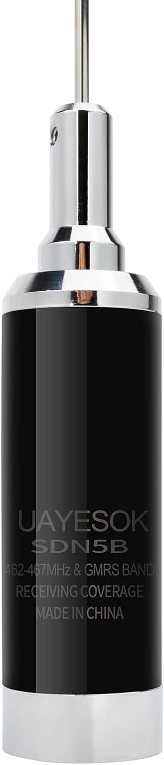 UAYESOK SDN5B 6dBi GMRS Mobile Antenna NMO Mount (462-467 MHZ) for BAOFENG BTECH Midland Retevis QYT GMRS Radios HT Scanner Motorola Repeater