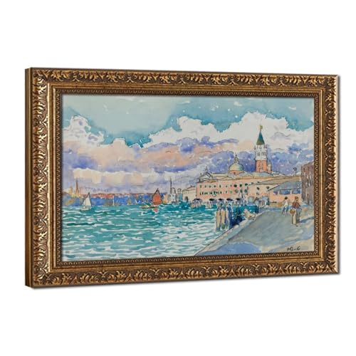 Posters pointilliste vintage la croix de Venise Henri-Edmond Cross