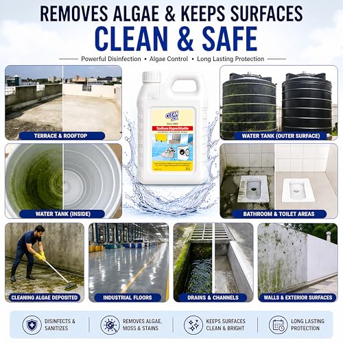 Image of Cleansol Sodium Hypochlorite Solution - 2 Litre - Multipurpose Disinfectant Liquid