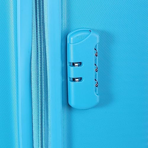 Image of Verage V-Lite Firestone Combo Set of 3 (Cabin + Medium + Large Check-in) Aquarius Teal Hardsided Trolley Bags for Travel, Suitcases with Spinner Wheels, Anti-Theft Luggage (20 /24 /28 Inche)