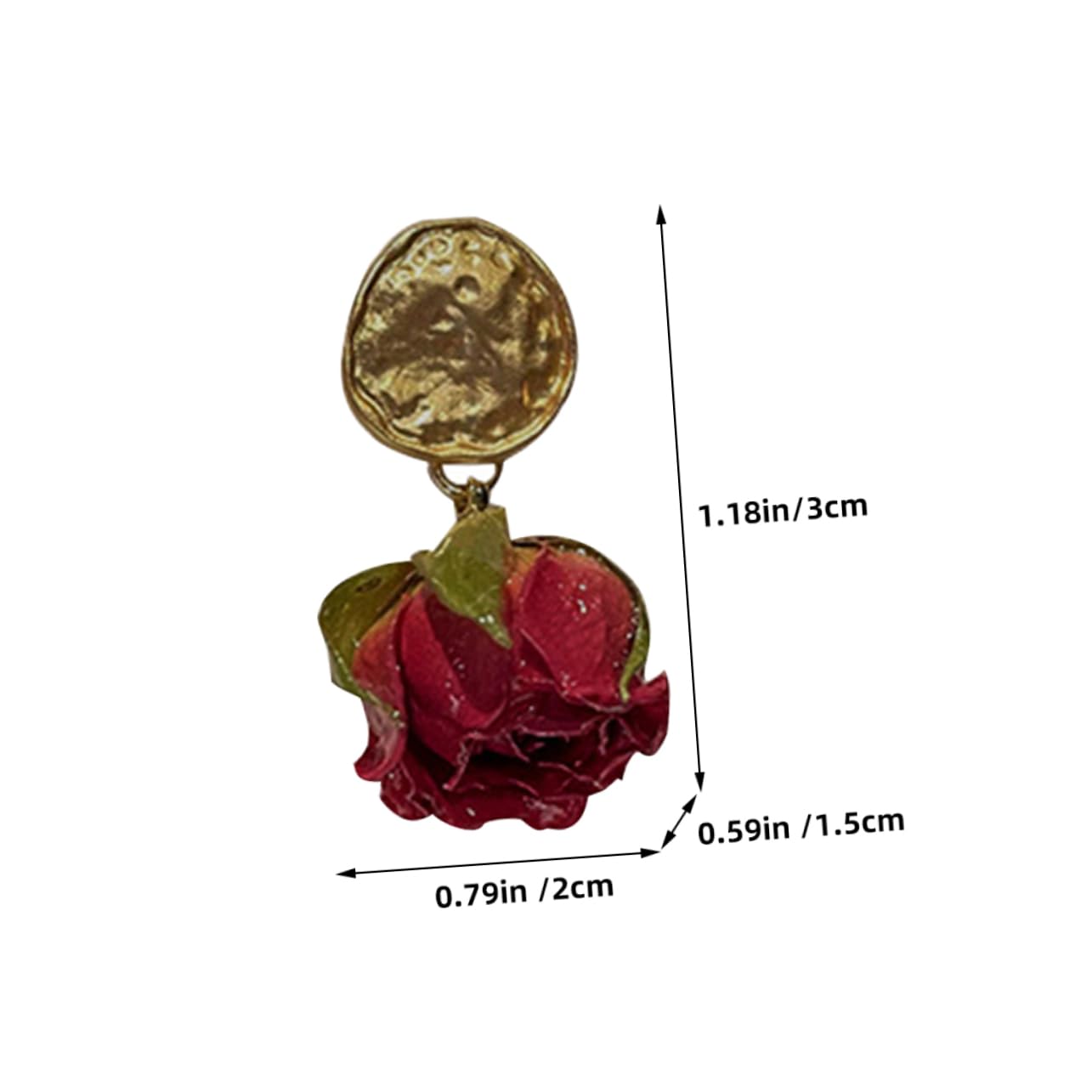 5 Pares Pendientes De Rosa Eterna Aretes Lindos Pendientes Joyas De Flores Para Orejas De Mujer Para Mujer De Moda Perder Aleación De Zinc Oreja De Flor Hada