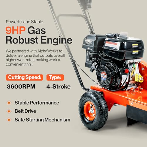 SuperHandy 9HP Gas Stump Grinder