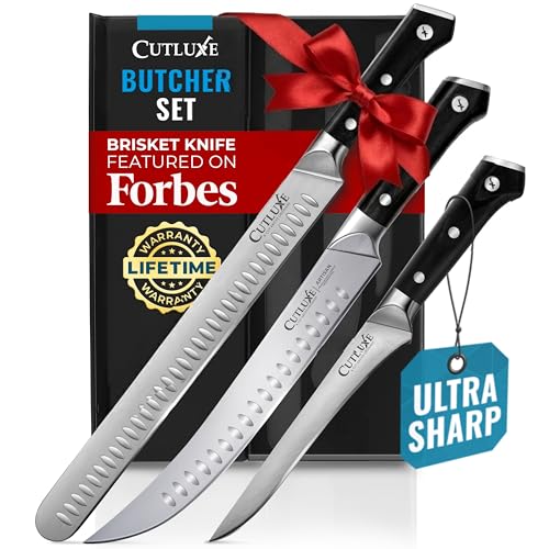 Cutluxe Butcher Knife Set – BBQ Brisket,...