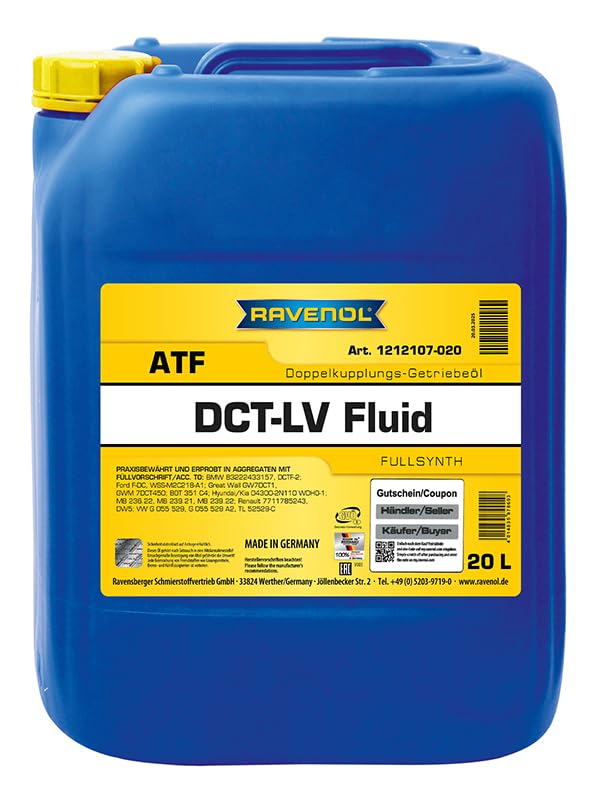 RAVENOL 1212107-020-01-999 Bulk Aceite para transmisión automática 20L