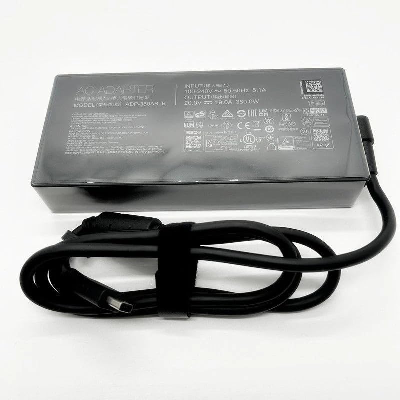 Caricabatterie adattatore AC 20 V 19 A 380 W per ASUS ROG Strix Scar 18 G835LX-XS98