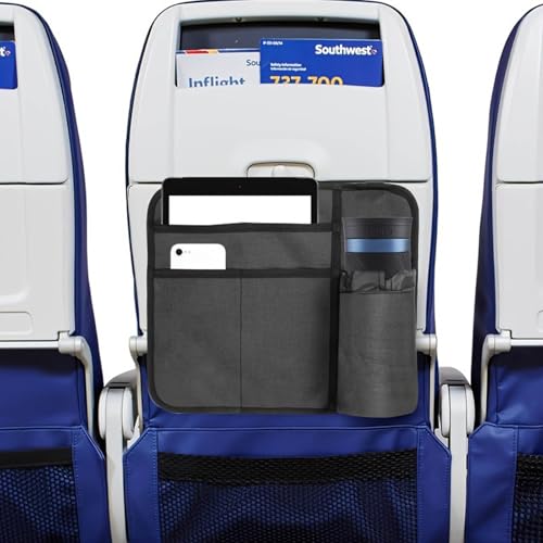 Bolsa de almacenamiento para asiento de avión con múltiples bolsillos miniatura 7