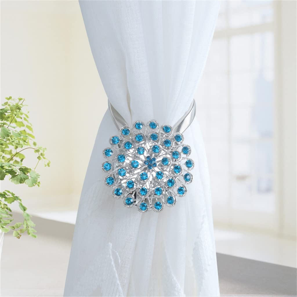 TJLSS Rideau Sangle Cravate décoration Rideau Boucle Libre poinçon Crochet Mur Crochet Aimant Sangle Crochet
