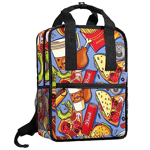 Sac à dos pour garçons au motif américain multicolore 35cm