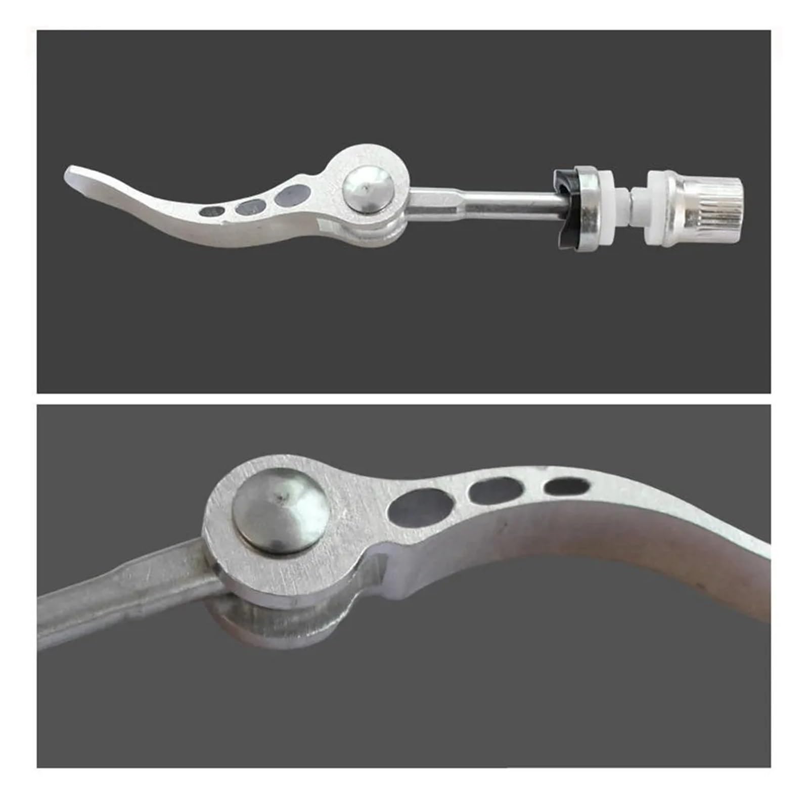 1 pz. Morsetto reggisella a sgancio rapido for bicicletta/vite, in lega di alluminio, M6*60 mm, con clip for bullone, accessori for bicicletta.,Morsetto per reggisella bicicletta
