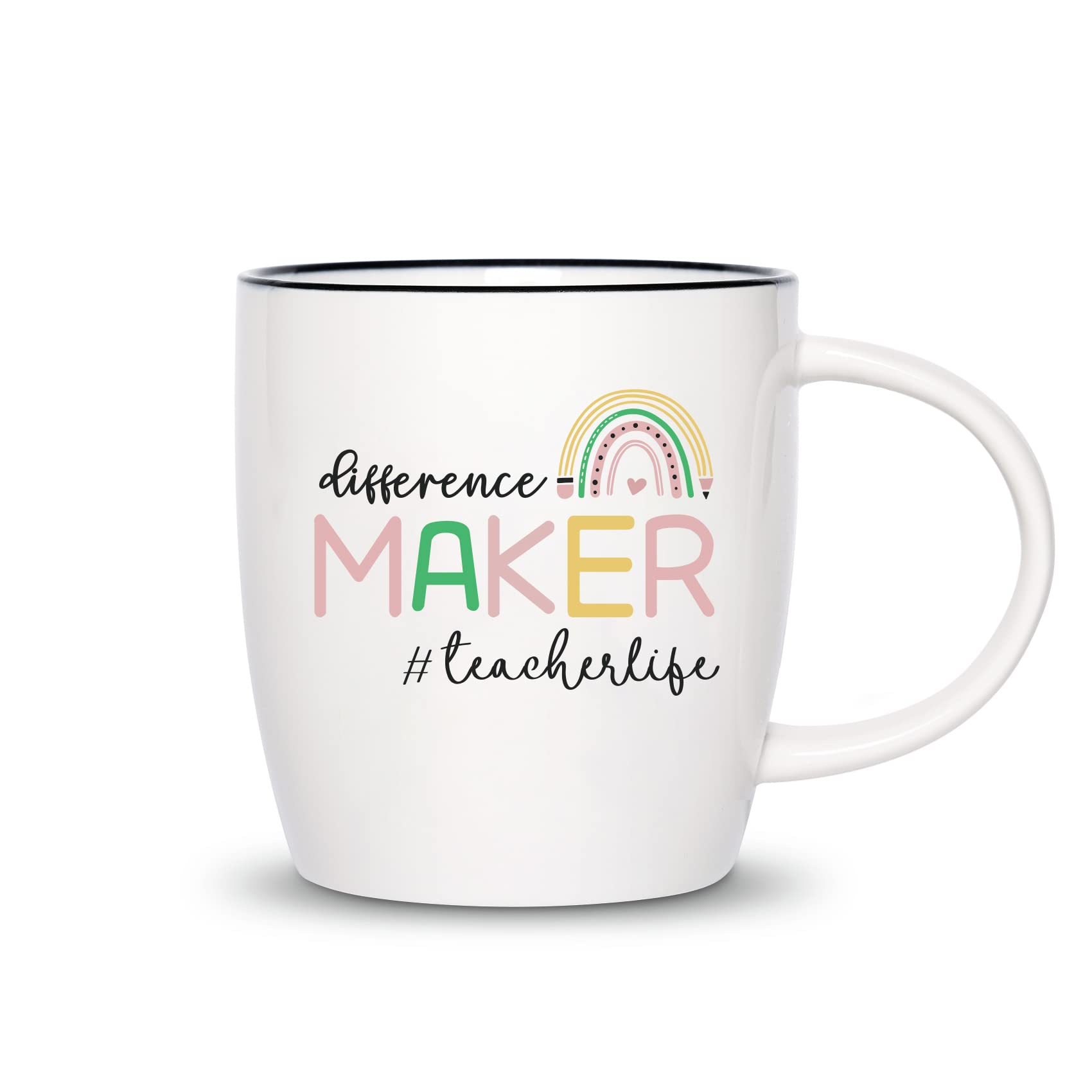 Ugiftcorner Teacher Appreciation Gifts for Women and Men, 13 oz Teacher Coffee Mug with Gift Box, Inspirational End of Year Present for Special Ed