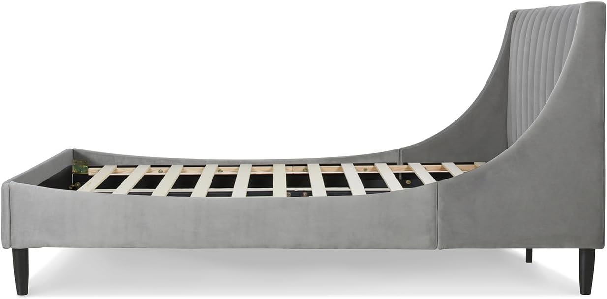 Jennifer Taylor Home Aspen Vertical Tufted Modern Headboard Platform Bed Set