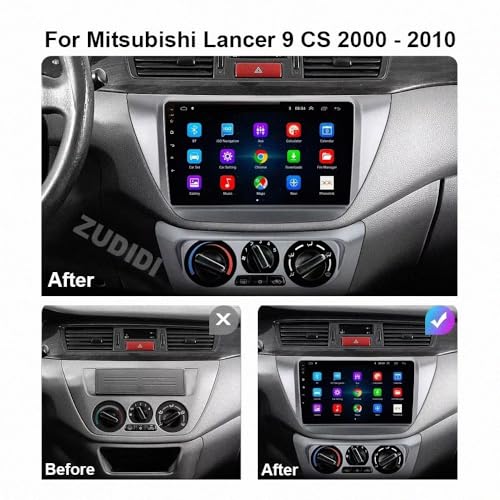 Pantalla de coche portátil con Android Auto para tus viajes en Lancer 9 2