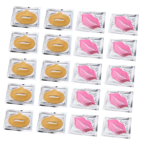 Mikinona 20 Piezas Exfoliante Para Almohadillas Labiales Antiarrugas Almohadillas Para Dormir De Gel De Membrana Labial Humectantes Material De Colágeno